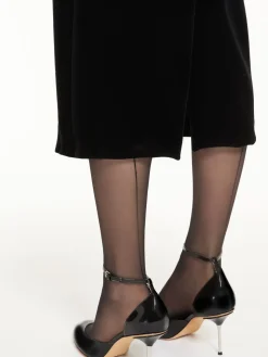 Abito a bustier in velluto
