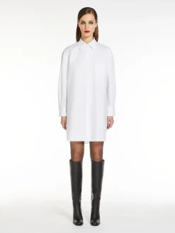 Abito a camicia in twill di cotone