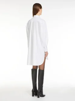 Abito a camicia in twill di cotone
