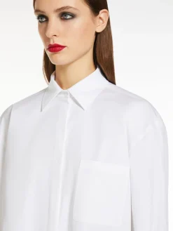 Abito a camicia in twill di cotone