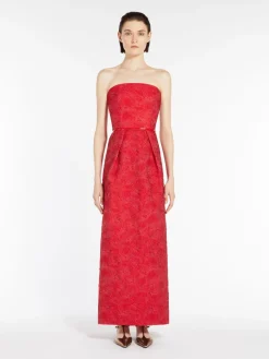 Abito bustier in cloqué