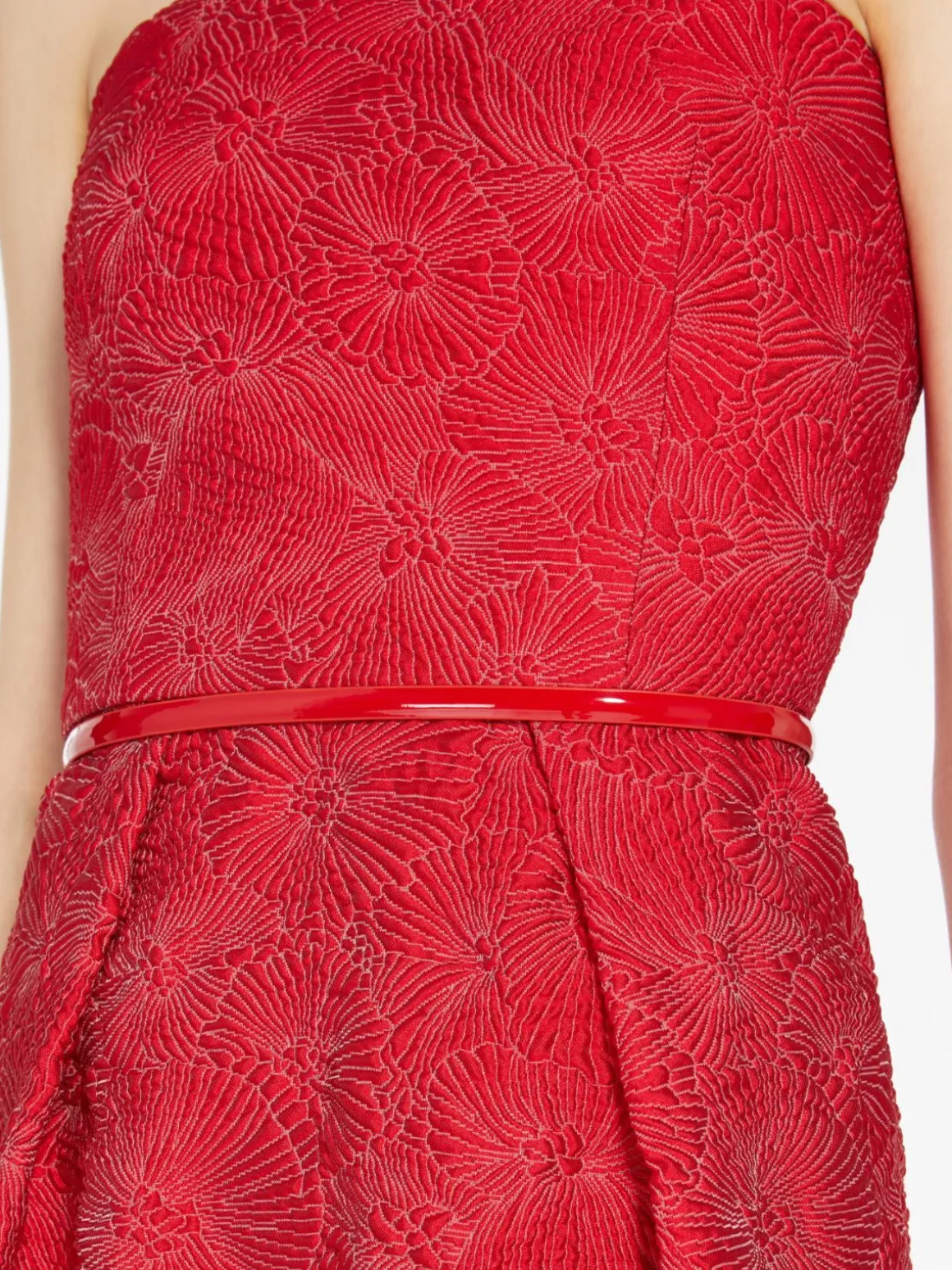 Abito bustier in cloqué