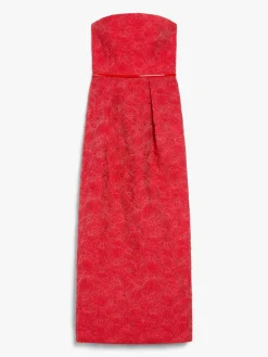 Abito bustier in cloqué