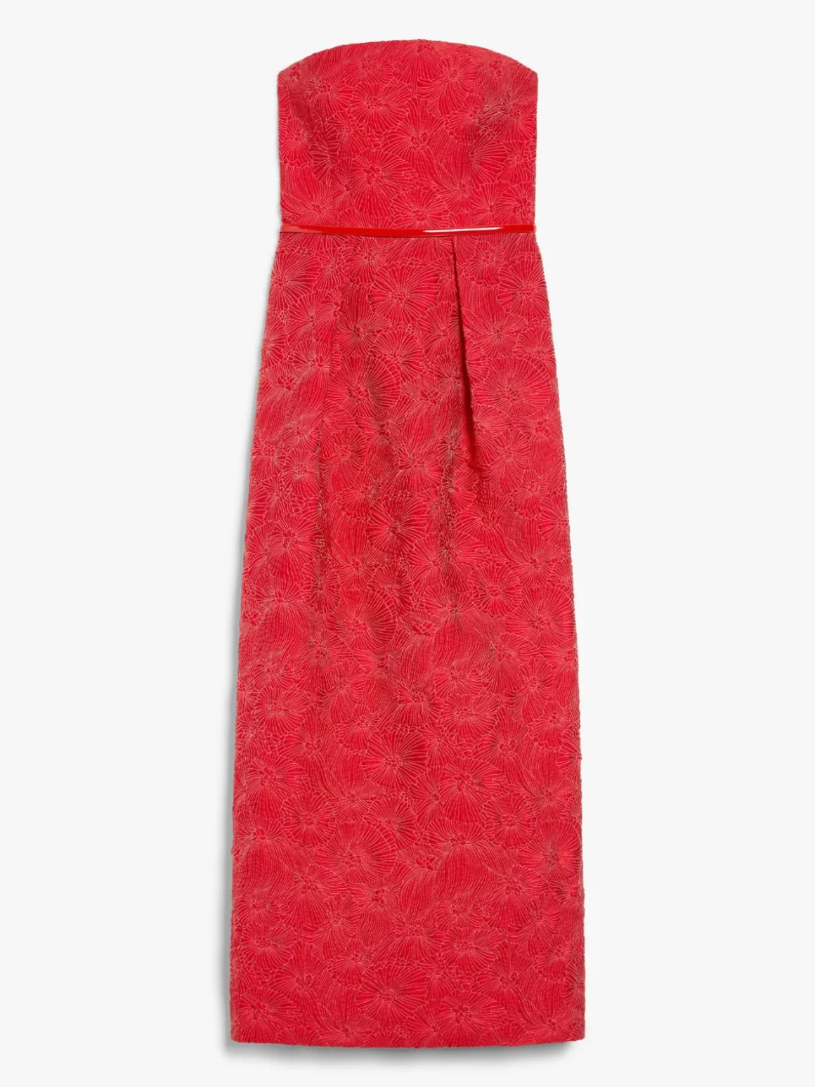 Abito bustier in cloqué