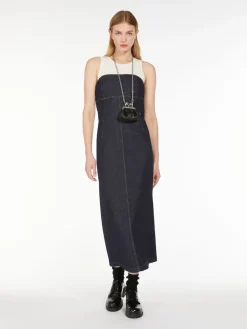 Abito bustier in denim