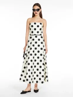 Abito bustier in duchesse