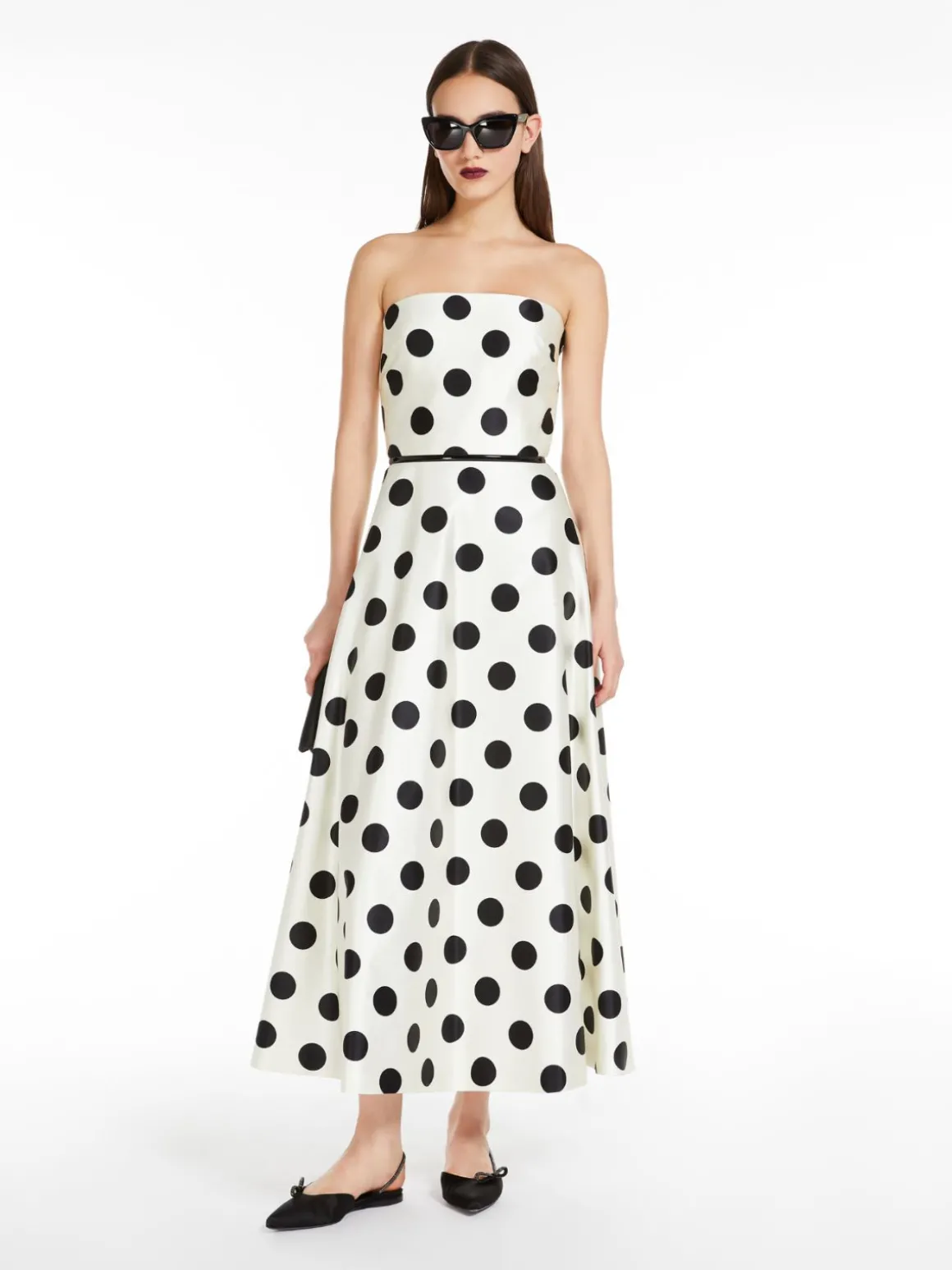 Abito bustier in duchesse
