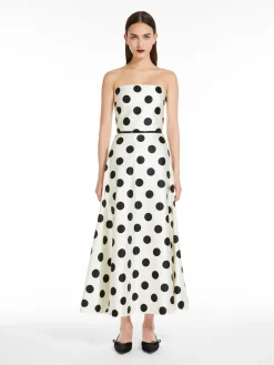 Abito bustier in duchesse