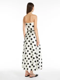 Abito bustier in duchesse