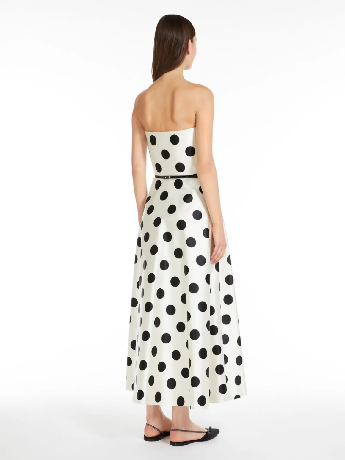 Abito bustier in duchesse
