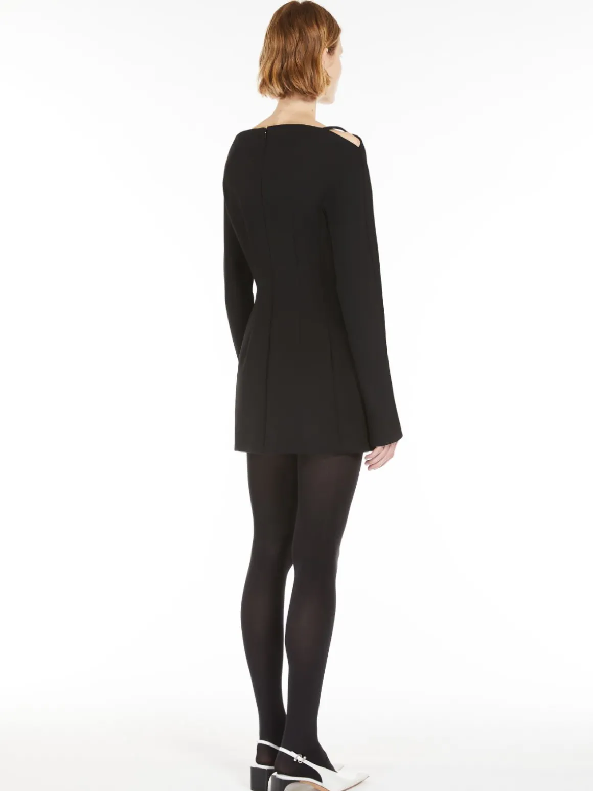 Abito corto in cadì stretch