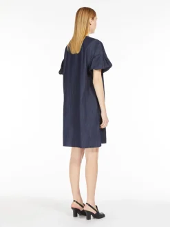 Abito corto in denim leggero