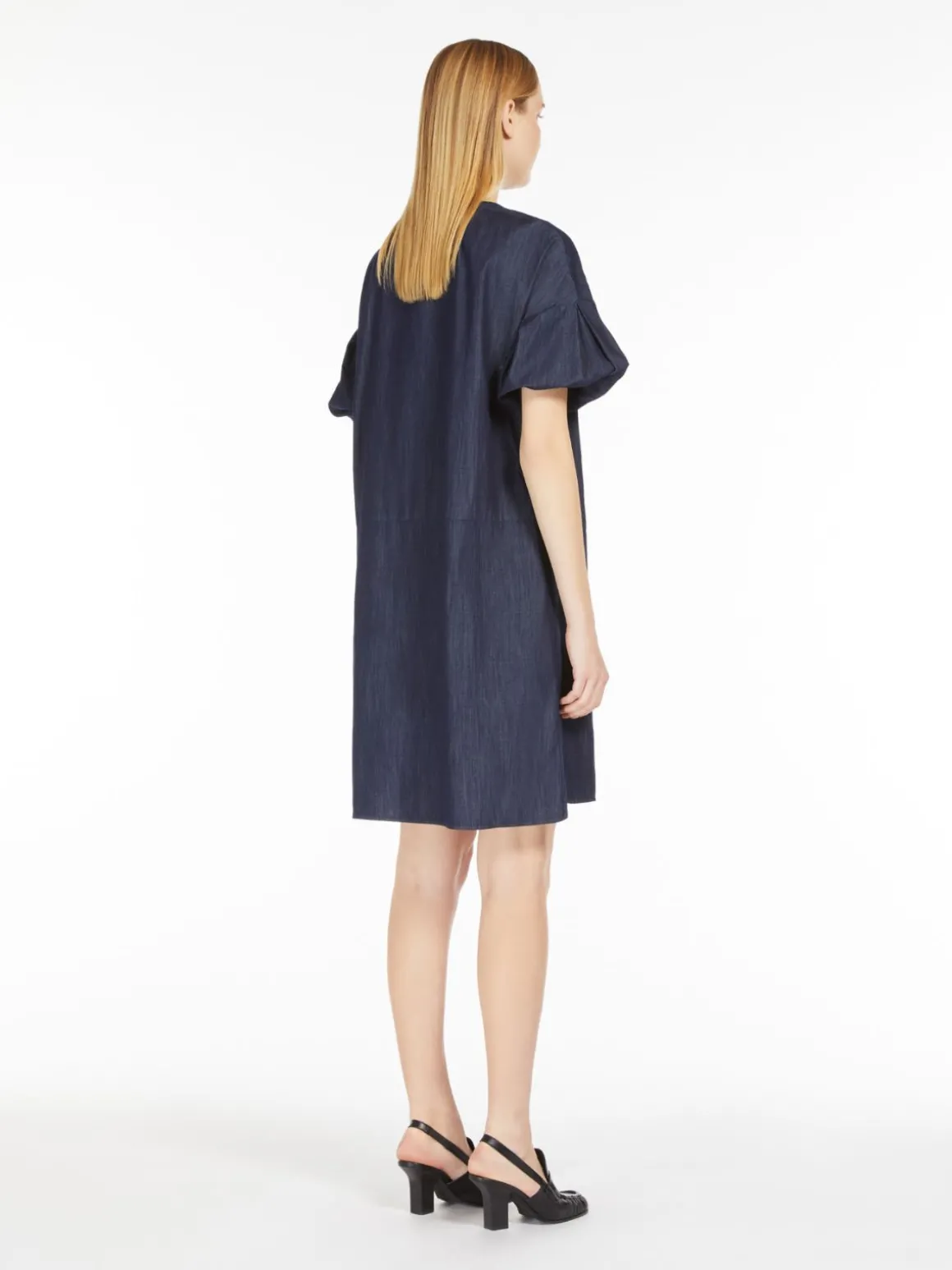 Abito corto in denim leggero