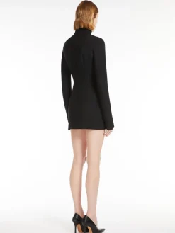 Abito corto in gabardina stretch - KLEPSYDRA CAPSULE