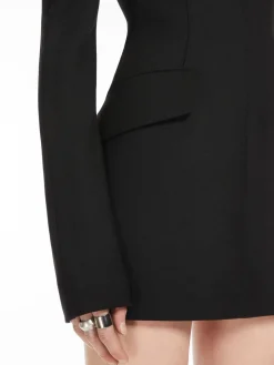 Abito corto in gabardina stretch - KLEPSYDRA CAPSULE