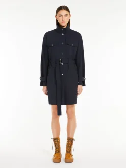 Abito in gabardina di lana