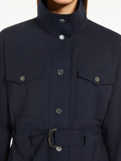 Abito in gabardina di lana