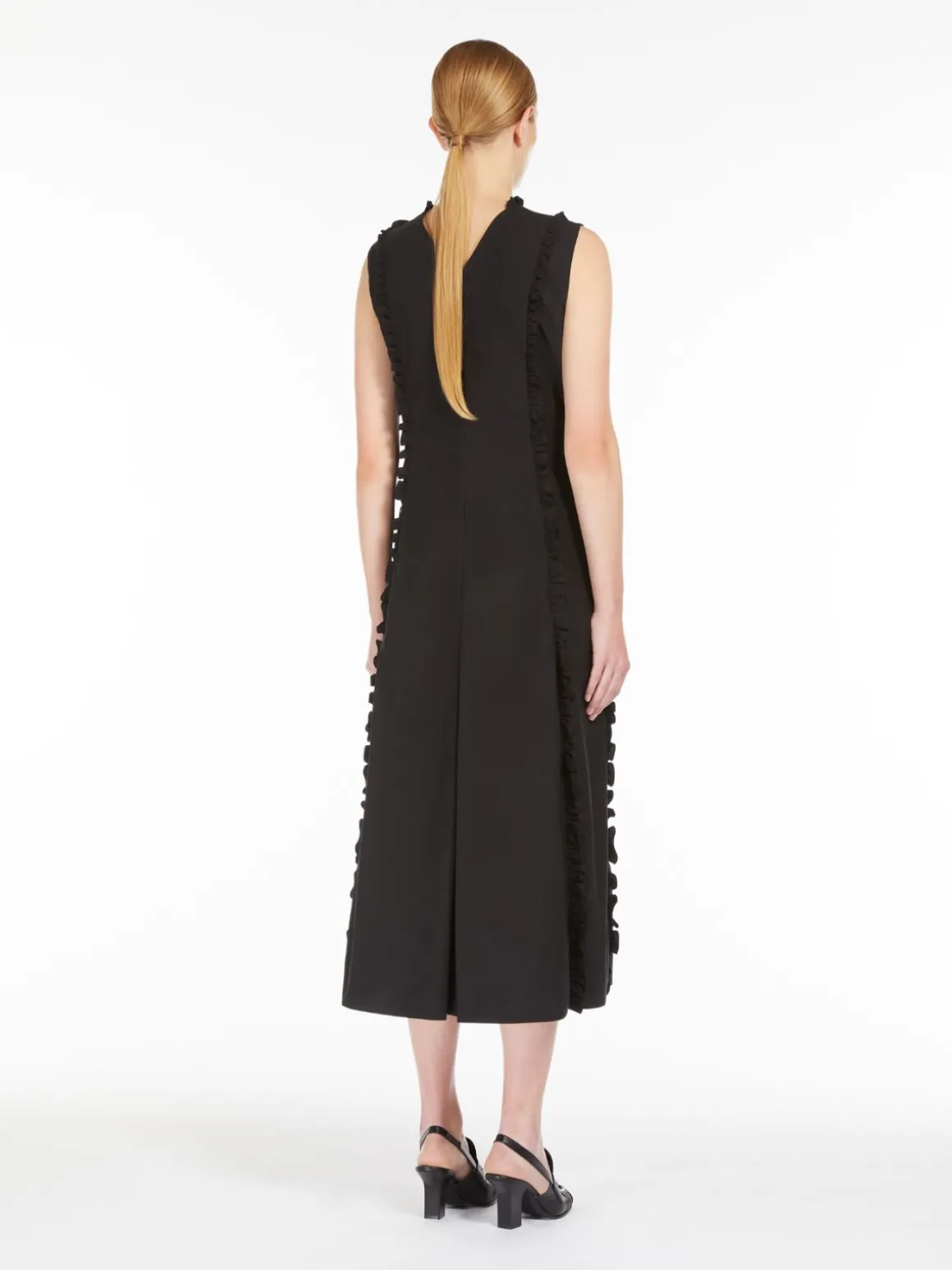 Abito in popeline con ruches