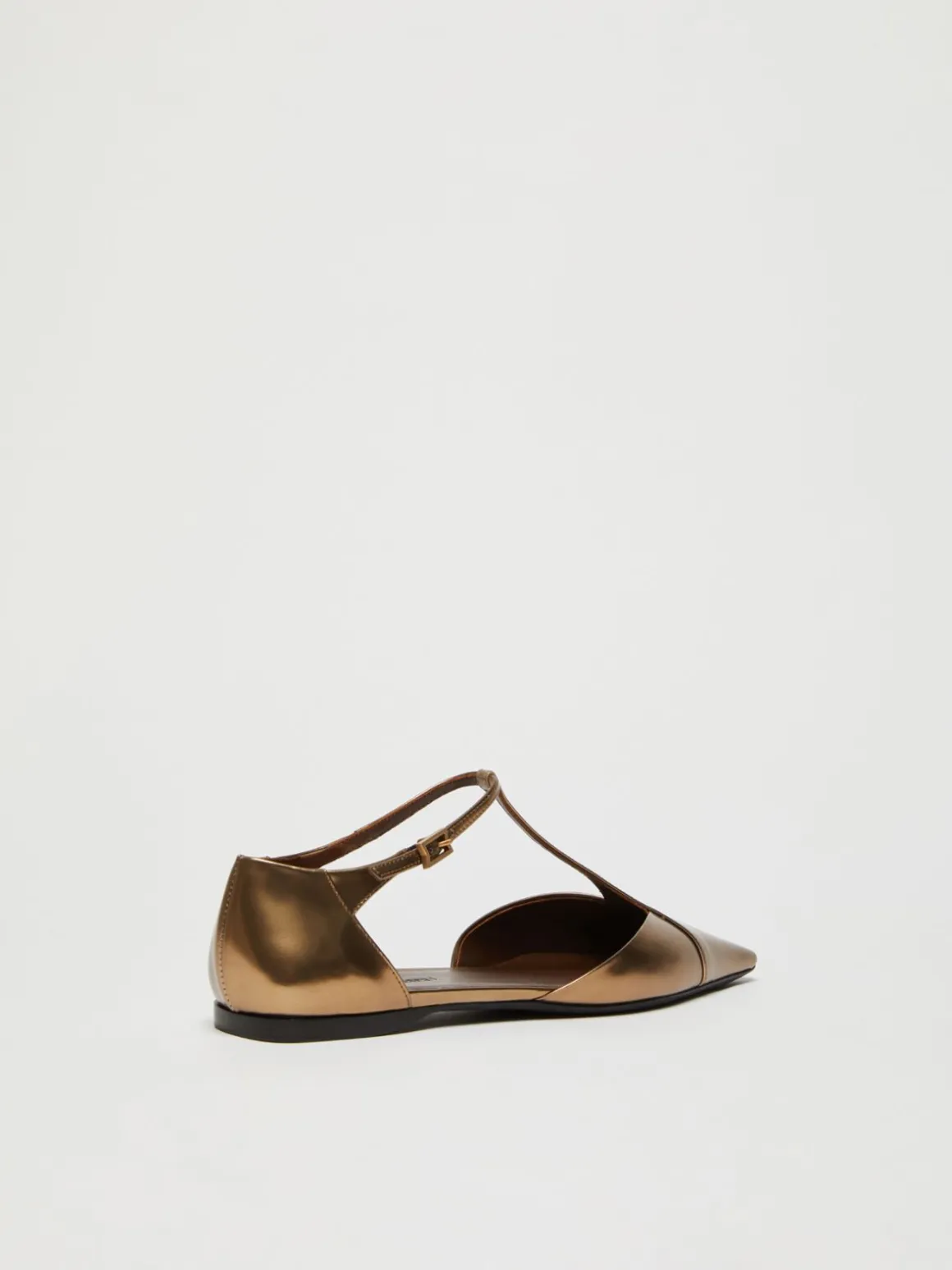 Ballerina in pelle laminata