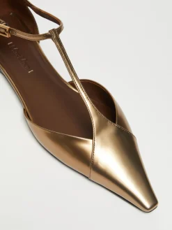 Ballerina in pelle laminata