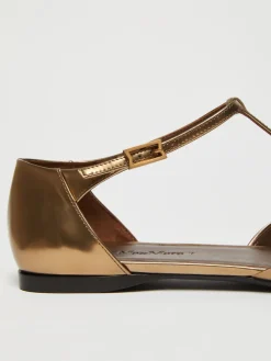 Ballerina in pelle laminata