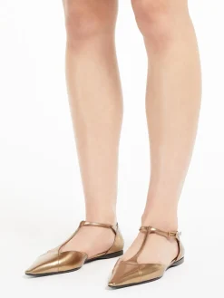 Ballerina in pelle laminata