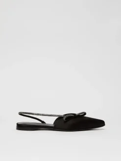 Ballerine slingback in raso