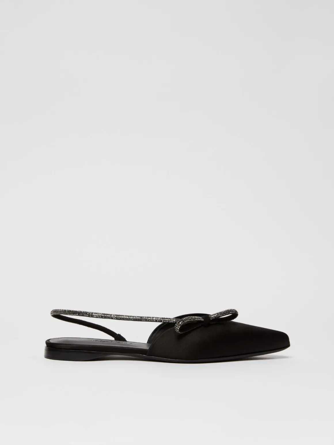 Ballerine slingback in raso
