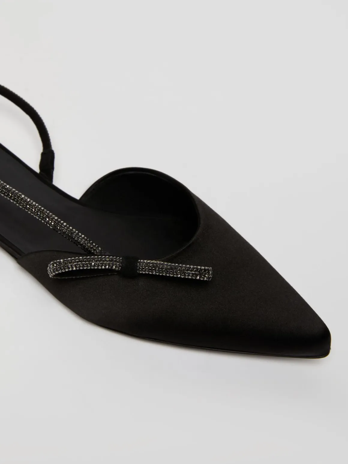 Ballerine slingback in raso
