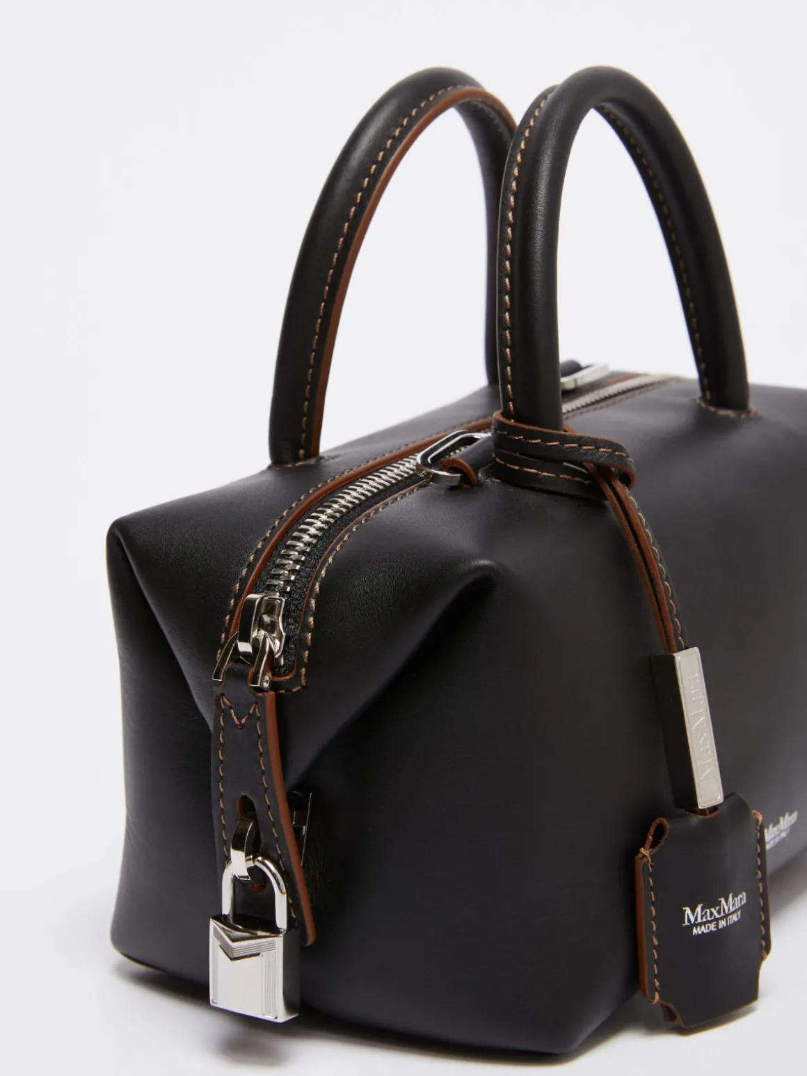 Bauletto piccolo in pelle lucida