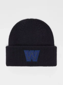 Beanie in lana con logo