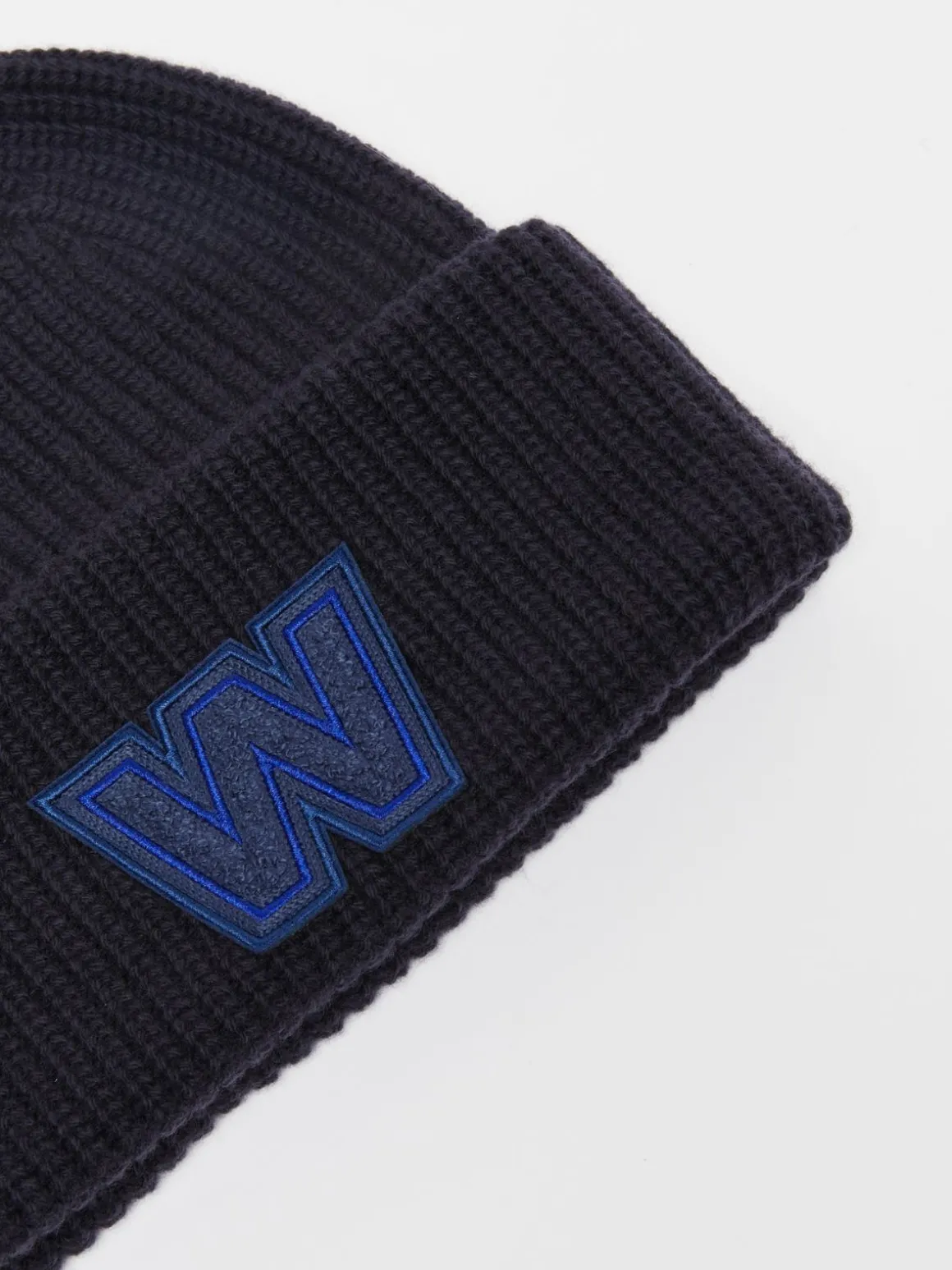 Beanie in lana con logo