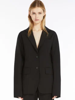 Blazer a kimono in lana stretch