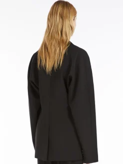 Blazer a kimono in lana stretch