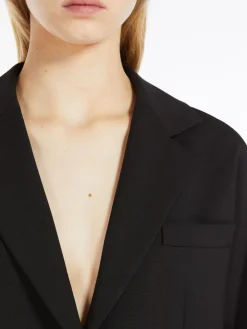 Blazer a kimono in lana stretch