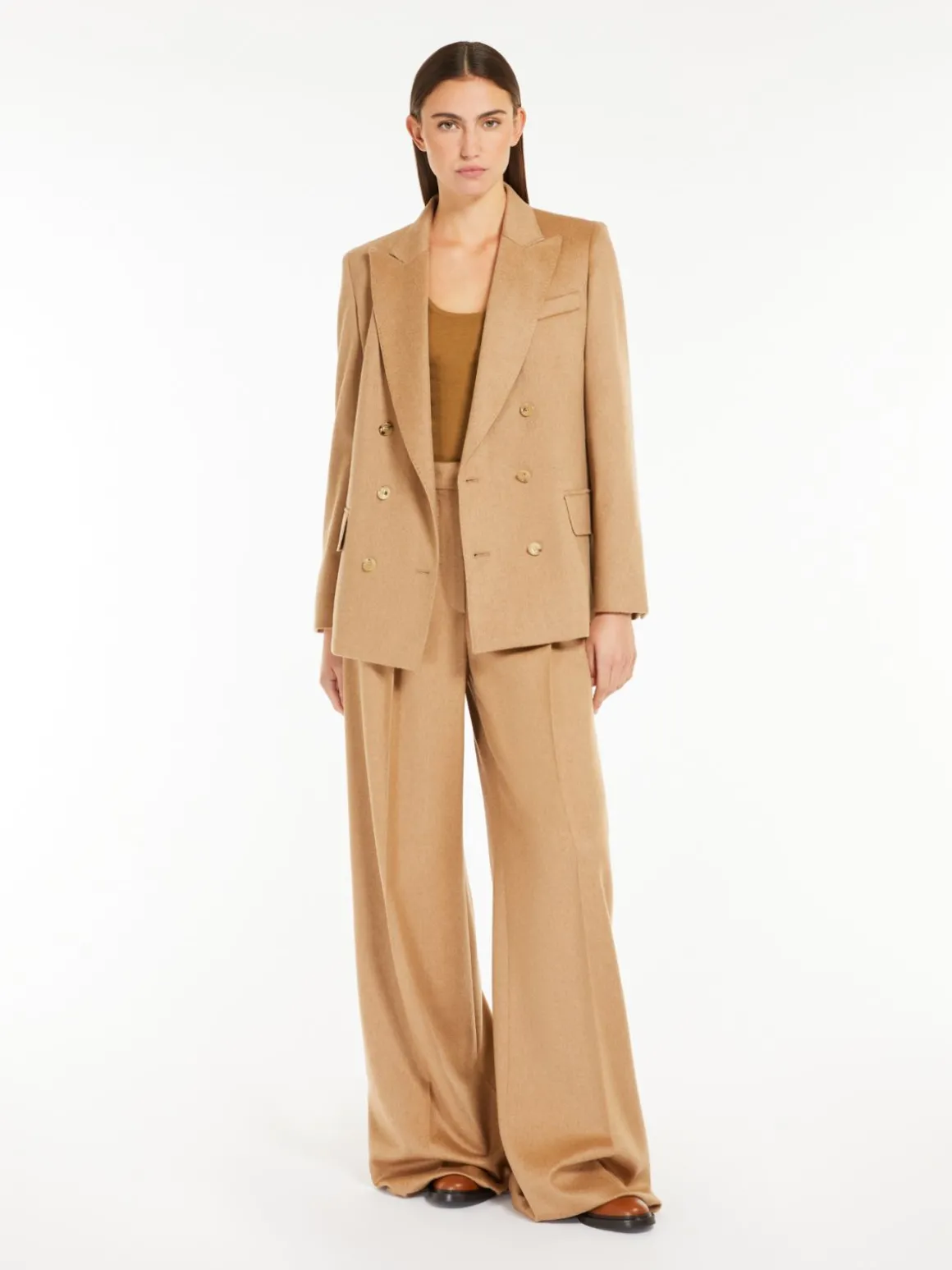 Blazer doppiopetto in cammello