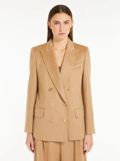 Blazer doppiopetto in cammello
