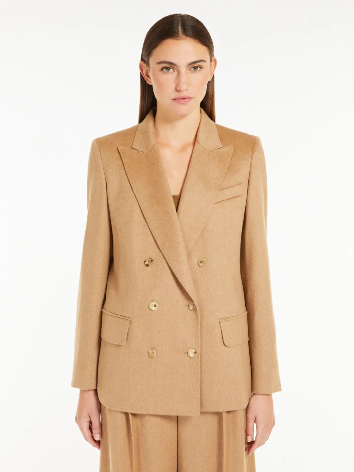 Blazer doppiopetto in cammello