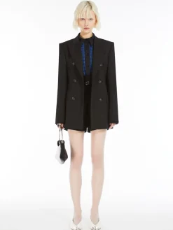 Blazer doppiopetto in lana stretch