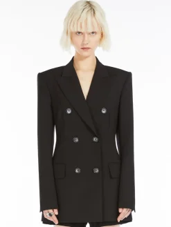 Blazer doppiopetto in lana stretch