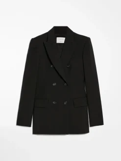 Blazer doppiopetto in lana stretch