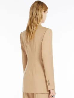 Blazer doppiopetto in lana stretch