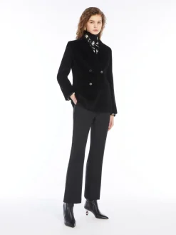 Blazer doppiopetto in velluto