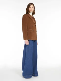 Blazer doppiopetto in velluto