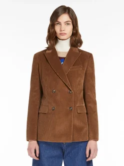 Blazer doppiopetto in velluto