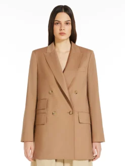 Blazer dritto in tela di lana