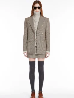 Blazer in gabardina stretch