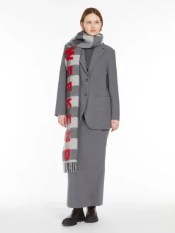 Blazer in jersey di flanella