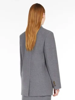 Blazer in jersey di flanella