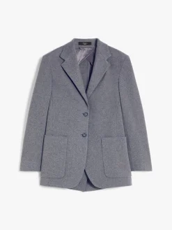 Blazer in jersey di flanella